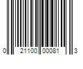 Barcode Image for UPC code 021100000813