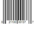 Barcode Image for UPC code 021100001377