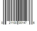 Barcode Image for UPC code 021100001476