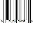 Barcode Image for UPC code 021100001520