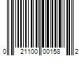 Barcode Image for UPC code 021100001582