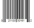 Barcode Image for UPC code 021100001612