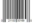 Barcode Image for UPC code 021100001698