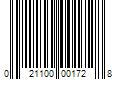 Barcode Image for UPC code 021100001728