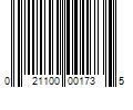 Barcode Image for UPC code 021100001735