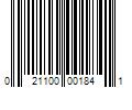 Barcode Image for UPC code 021100001841