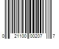 Barcode Image for UPC code 021100002077