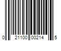 Barcode Image for UPC code 021100002145