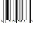 Barcode Image for UPC code 021100002183