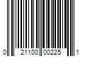 Barcode Image for UPC code 021100002251