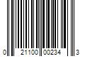 Barcode Image for UPC code 021100002343