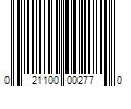 Barcode Image for UPC code 021100002770