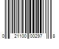 Barcode Image for UPC code 021100002978