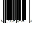 Barcode Image for UPC code 021100003098