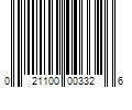 Barcode Image for UPC code 021100003326