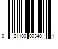 Barcode Image for UPC code 021100003401