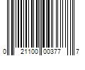 Barcode Image for UPC code 021100003777