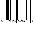 Barcode Image for UPC code 021100003845