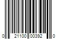 Barcode Image for UPC code 021100003920