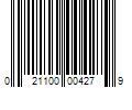 Barcode Image for UPC code 021100004279