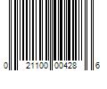 Barcode Image for UPC code 021100004286