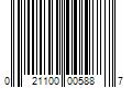 Barcode Image for UPC code 021100005887