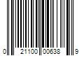 Barcode Image for UPC code 021100006389