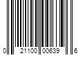 Barcode Image for UPC code 021100006396