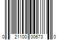 Barcode Image for UPC code 021100006730