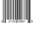 Barcode Image for UPC code 021100006815