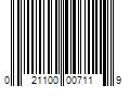 Barcode Image for UPC code 021100007119