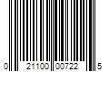 Barcode Image for UPC code 021100007225