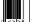 Barcode Image for UPC code 021100007287