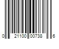 Barcode Image for UPC code 021100007386