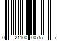 Barcode Image for UPC code 021100007577