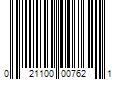 Barcode Image for UPC code 021100007621