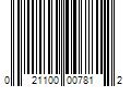 Barcode Image for UPC code 021100007812