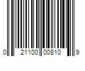 Barcode Image for UPC code 021100008109