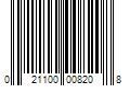 Barcode Image for UPC code 021100008208