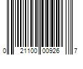 Barcode Image for UPC code 021100009267