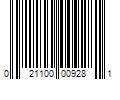 Barcode Image for UPC code 021100009281