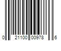 Barcode Image for UPC code 021100009786