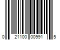 Barcode Image for UPC code 021100009915