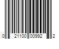 Barcode Image for UPC code 021100009922