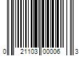 Barcode Image for UPC code 021103000063