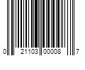 Barcode Image for UPC code 021103000087