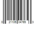 Barcode Image for UPC code 021105047653