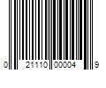 Barcode Image for UPC code 021110000049