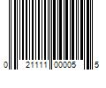 Barcode Image for UPC code 021111000055. Product Name: 