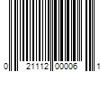 Barcode Image for UPC code 021112000061